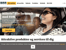 Tablet Screenshot of fdm.dk